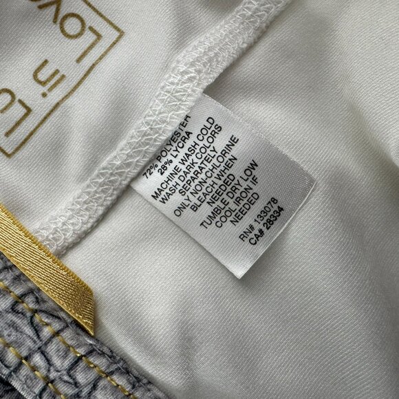 Lucky In Love Tennis Skort Skirt Large Gray Snake Crocodile Print SS-2061 - Picture 10 of 10